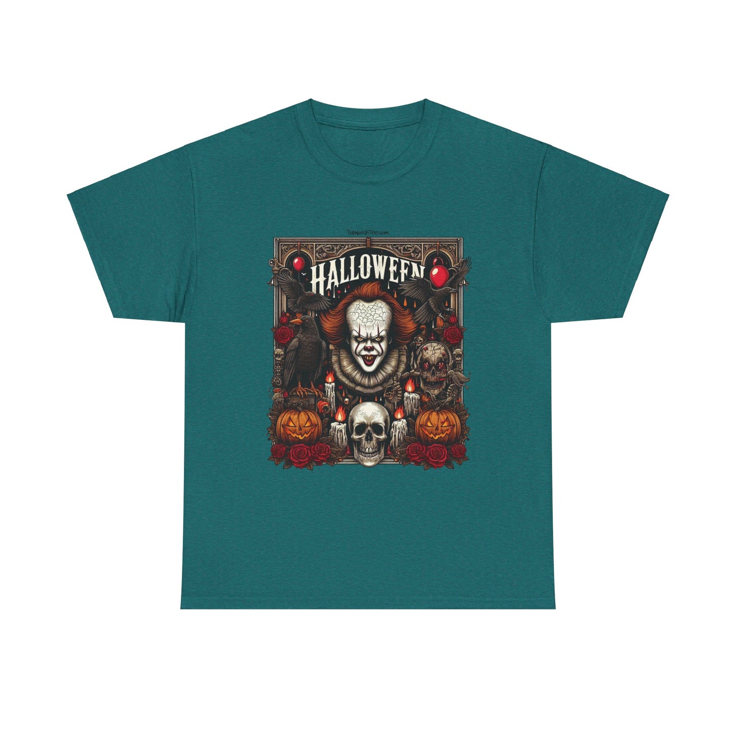 T-shirt, Tee, t shirt, tshirt, top notch, top notch tee, topnotchtee.com, halloween shirt 2024, pennywise, it, clown, scary, spooky, cool, neat, awesome, best halloween shirt, you'll float too