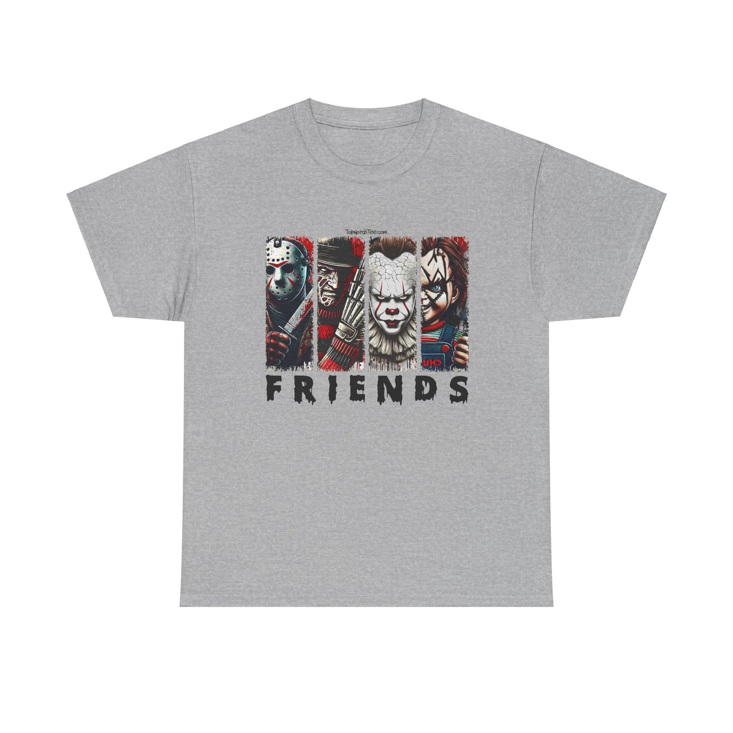 T-shirt, Tee, t shirt, tshirt, top notch, top notch tee, topnotchtee.com, halloween shirt 2024, pennywise, it, clown, scary, spooky, cool, neat, awesome, best halloween shirt, you'll float too, chucky, evil doll, slasher, killer, jason voorhies, jason mask, iconic, horror movie, classic, freddy krueger, 1 2 he's coming for you, Frankenstein, it's alive, carvin time, mike myers, michael myers, tis the season, most wonderful time of the year, friends